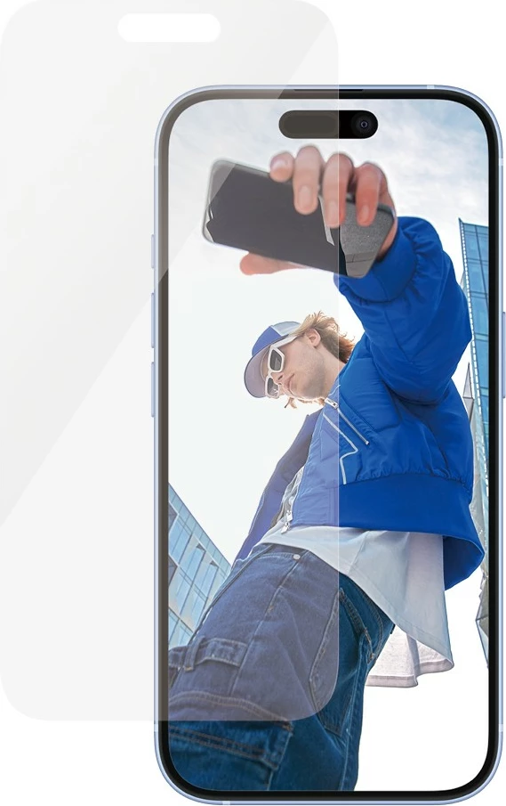 Mrežica za zaslon PanzerGlass za iPhone 16, Classic Fit, prozorna
