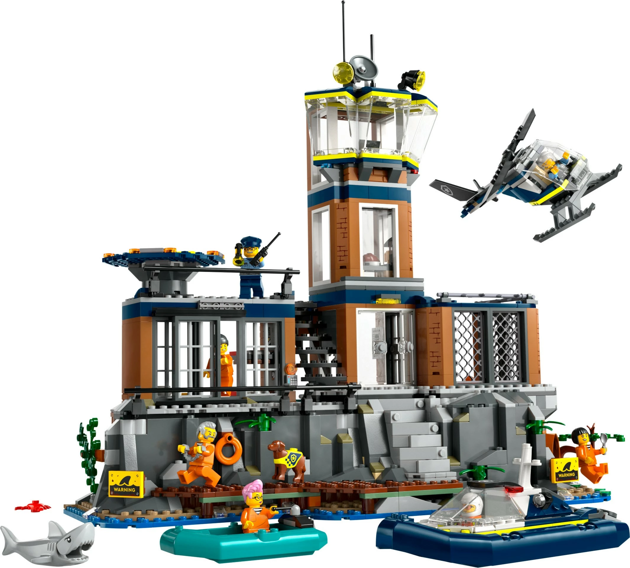 Gradbeni komplet Policijski zaporniški otok LEGO 60419, 980 kosov, večbarven