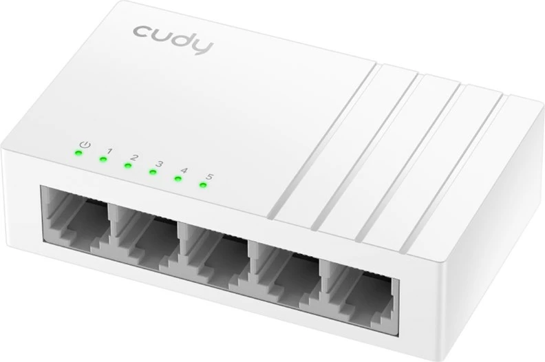 Neupravljano stikalo Cudy GS105U, 5 vrat Gigabit Ethernet, belo