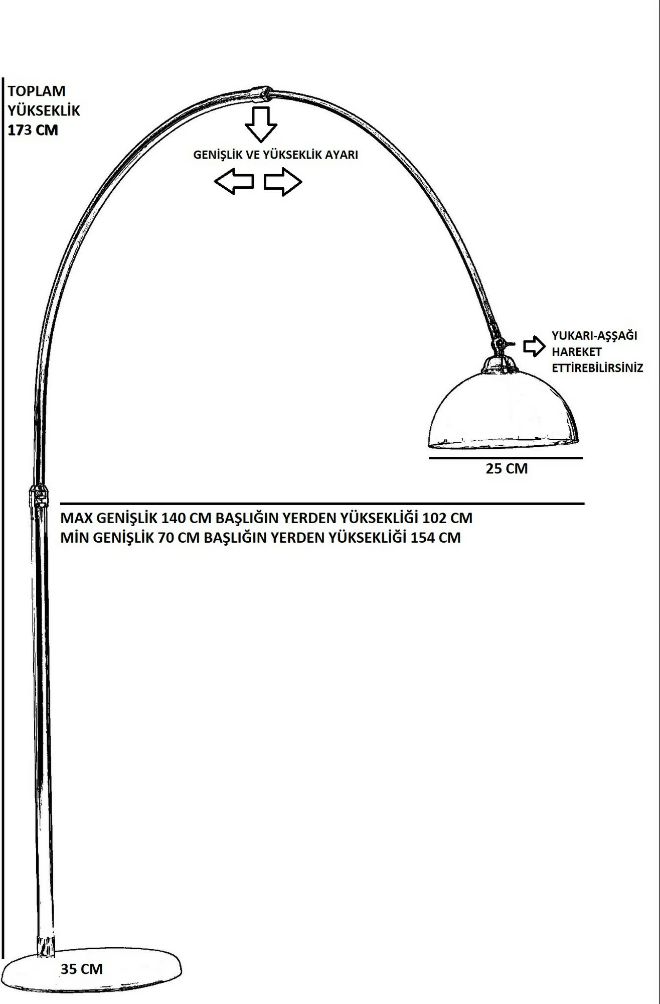 Talna svetilka Opviq 8748-2, črna in krom, nastavljiva višina