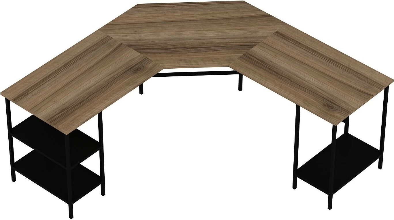 Kotna delovna miza, barva Dore, Hanah Home Power L - 8538