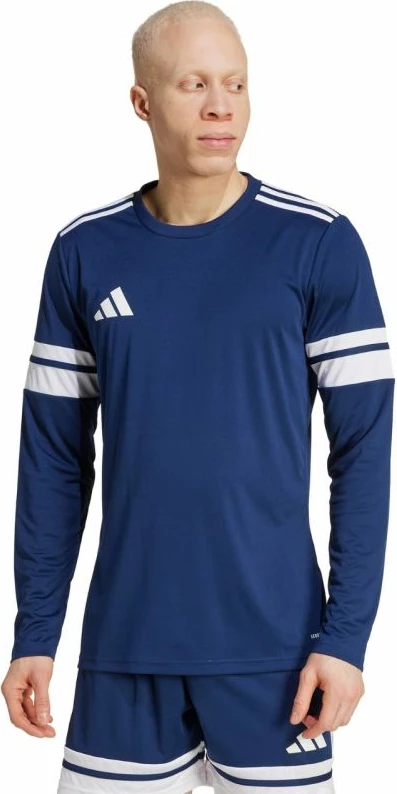 Majica z dolgimi rokavi za moške adidas, navy blue