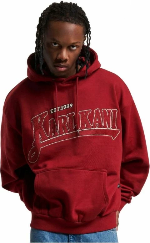 Duks TREKKING OS HOODIE, Karl Kani, rdeč