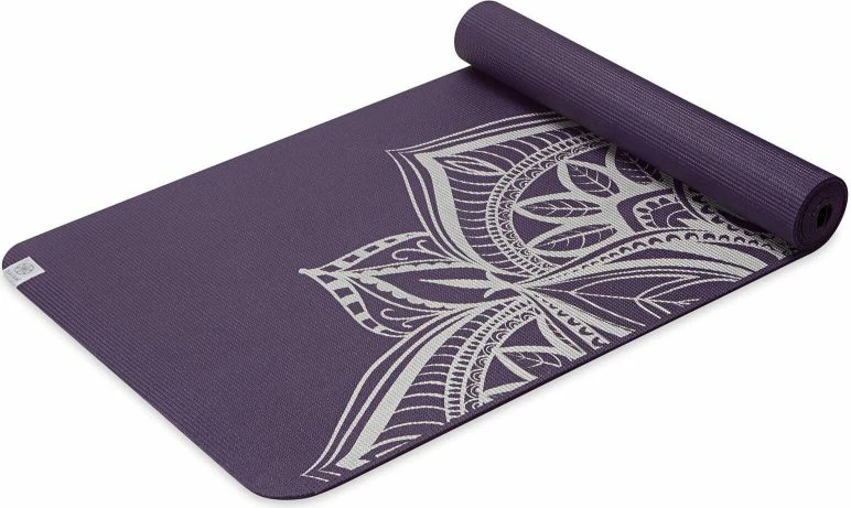 Preproga za jogo 6 mm, vijolična, Gaiam Aubergine Medallion