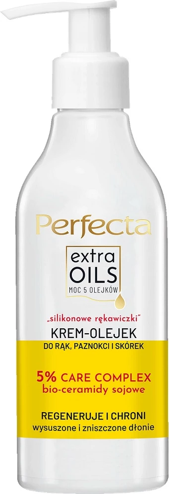 Krema za roke in nohte Perfecta Extra Oils "silicone gloves" 195ml