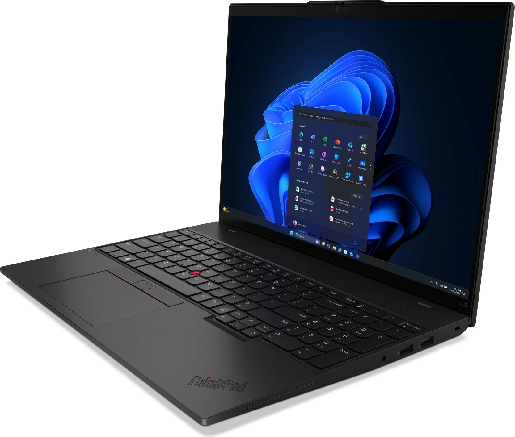 Prenosnik Lenovo ThinkPad L16 G2 Ultra7 255U, 16 GB RAM, 512 GB SSD, 16", črn
