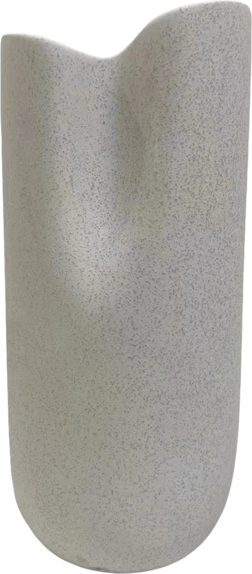 Keramična dekoracija za mizo, glazura FH4606.01 v barvi off-white s kristalizacijo 17x16.5x38H cm