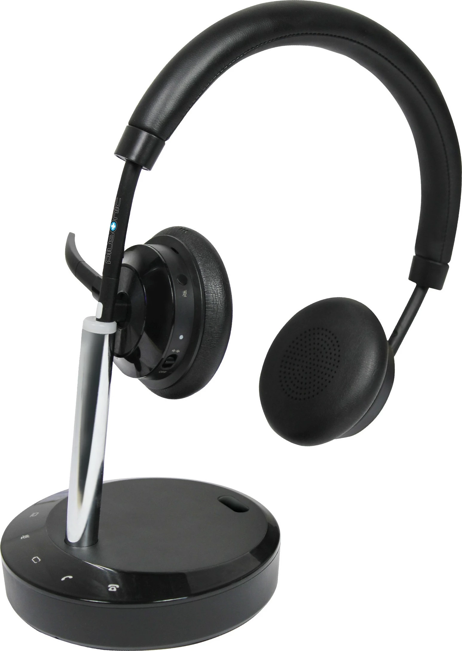 Slušalke Plusonic W320 Dual DECT, črne