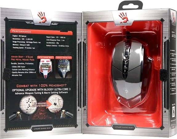 Gaming miš Bloody V7m A4Tech, črno/rdeča