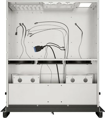 Strežniška ohišja Lanberg SC01-5204-12B, 4U, za 19", ATX/ITX/Micro ATX/SSI-CEB, 13 mest za diske, 5 ventilatorjev, črno/kovina
