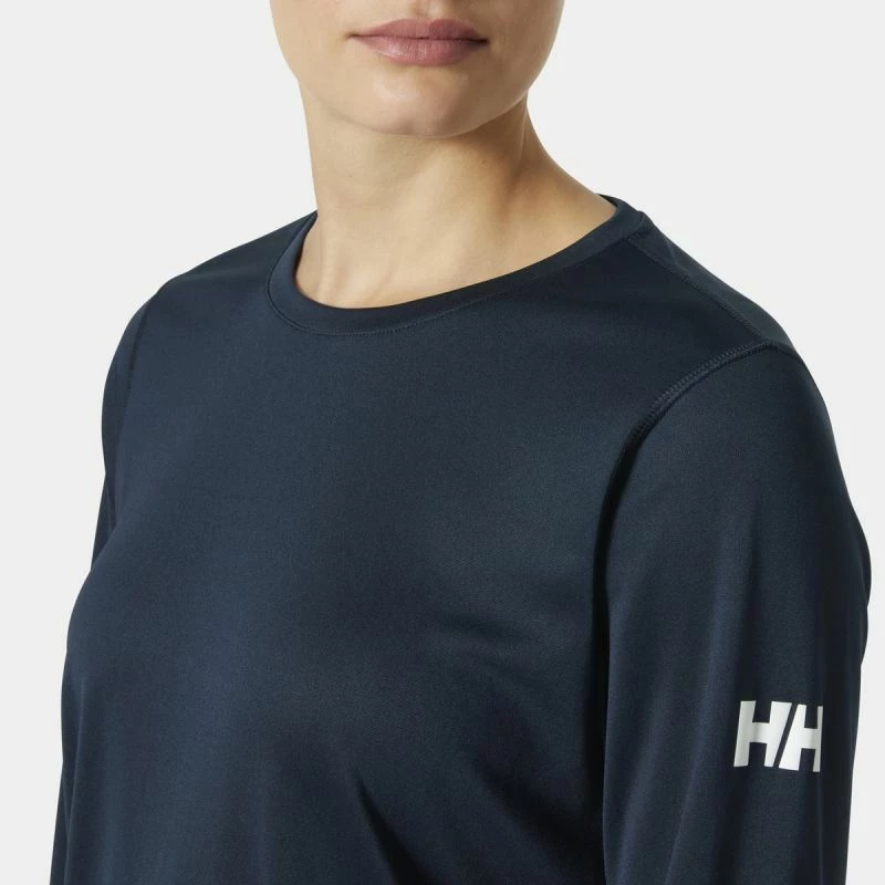 Majica z dolgimi rokavi za ženske Helly Hansen, temno modra