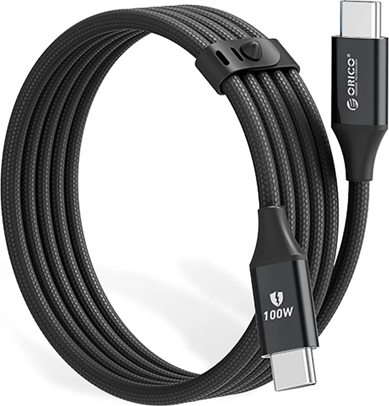 Kabel USB-C na USB-C, 1 m, 100 W, 5 A, črn Orico CDX