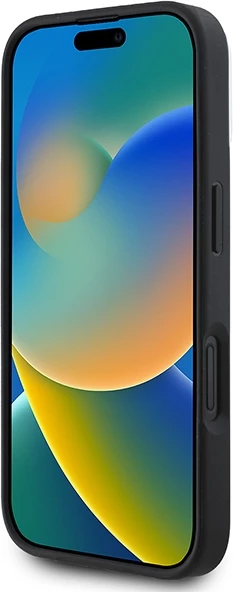 Ovitek za telefon MagSafe, ekološko usnje, črn DKNY za iPhone 16 Plus