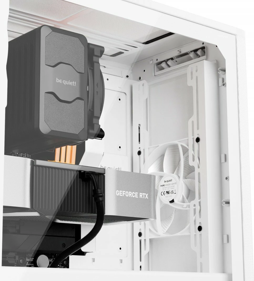 Računalniško ohišje Pure Base 501 Airflow Window Be quiet!, Midi Tower BGW75, belo