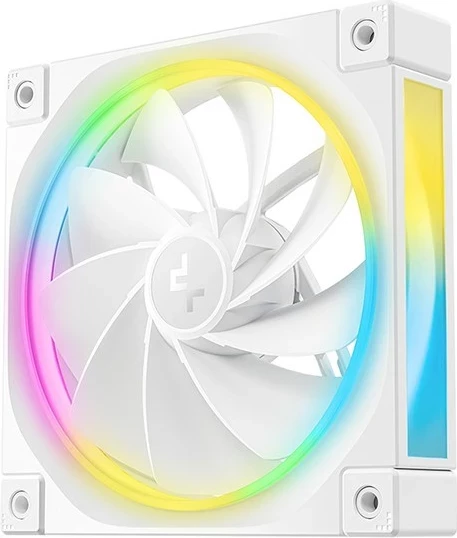 Ventilatorji za ohišje DEEPCOOL FL12R WH - komplet 3 v 1, 12 cm, RGB, beli