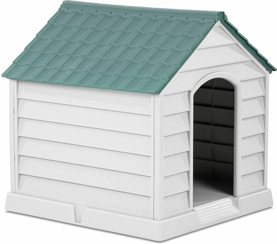 Hiša za hišne ljubljenčke Paws & Whiskers, 5101-4, siva in zelena, 95x102x98 cm