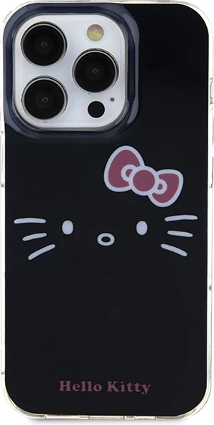 Zaščitni ovitek Hello Kitty Kitty Face za iPhone 13 Pro Max, črn
