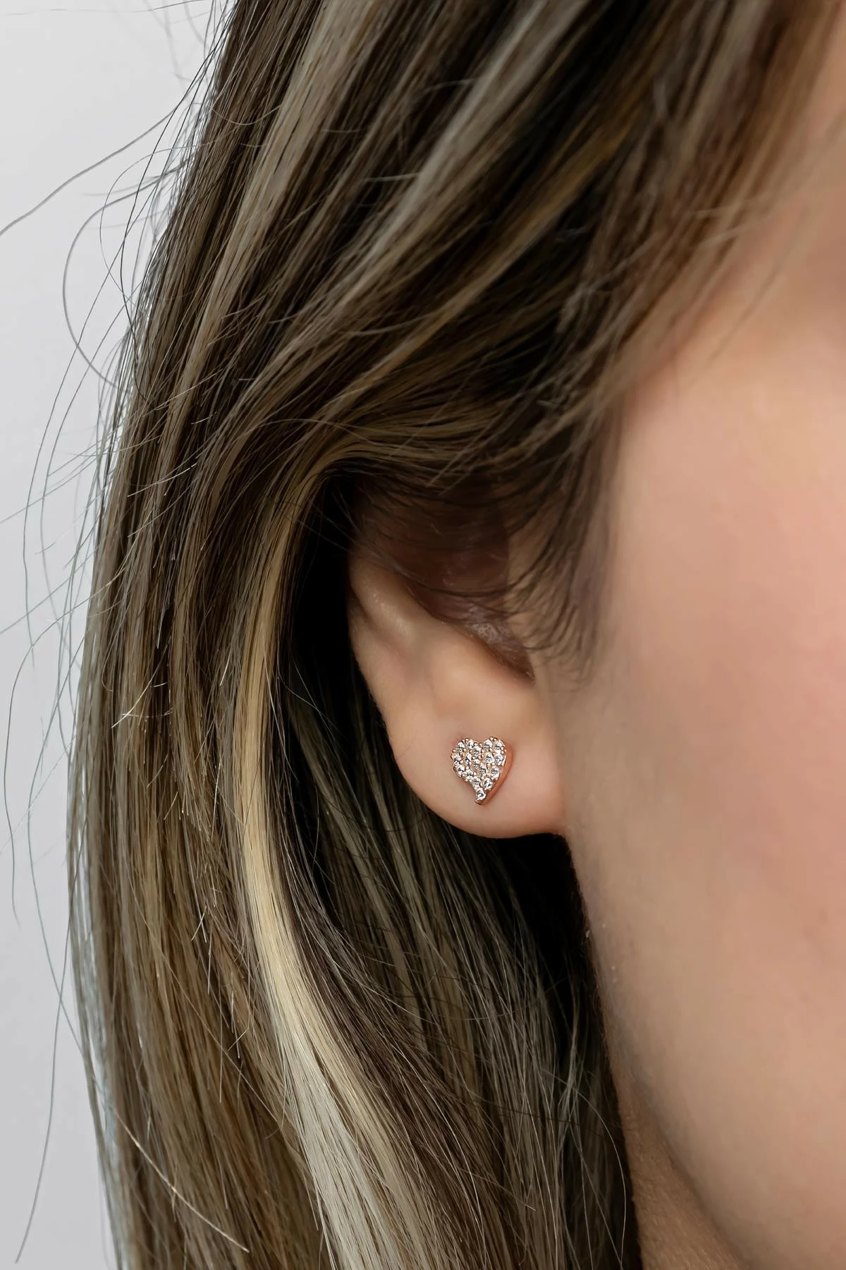 Uhani iz srebra 925, rožnato zlato, Jumeon NRZ999471