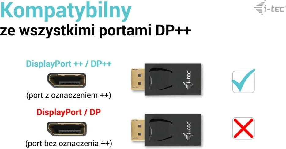 Adapter DisplayPort na HDMI, 4K/30 Hz, črn, i-tec