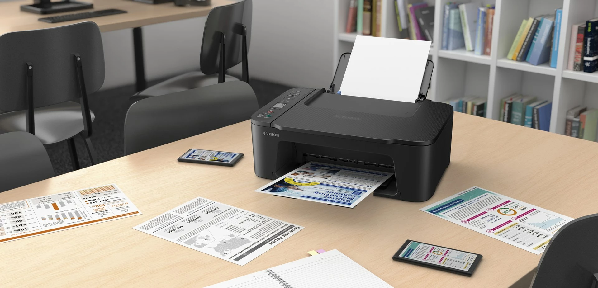 Večfunkcijski brizgalni tiskalnik Canon PIXMA TS3750i, A4, Wi‑Fi, črn