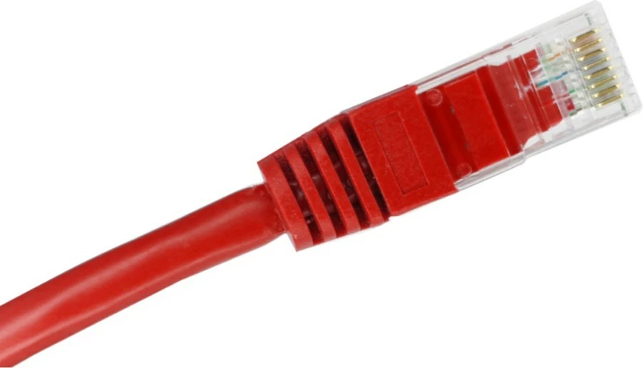 Mrežni kabel Cat5e, 0,25 m, RJ-45, rdeč ALANTEC KKU5CZE0.25