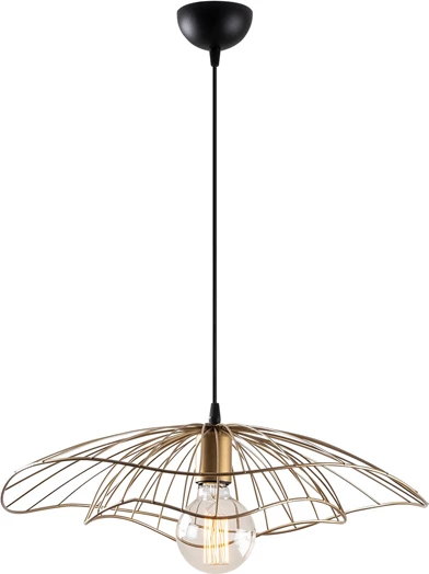Metalna viseča svetilka, zlata, FH7229.04, Φ50x111 cm