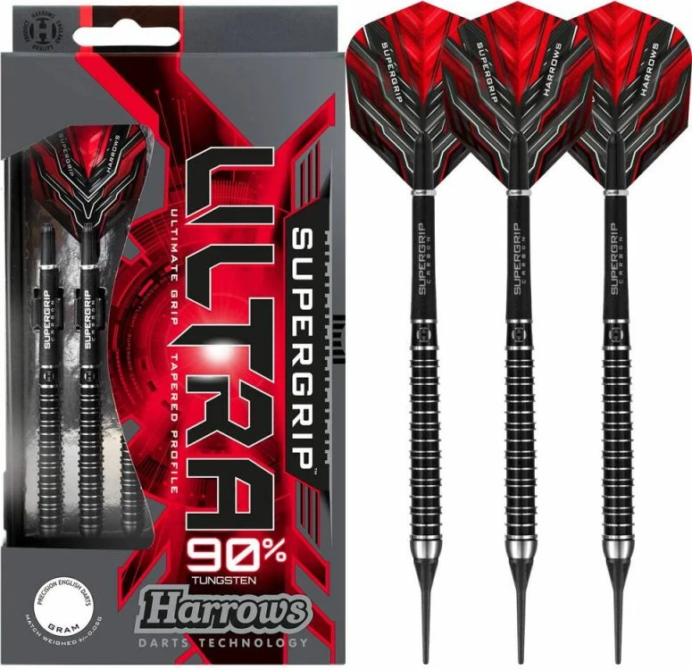 Darts puščice Harrows, črne/rdeče, za moške/ženske