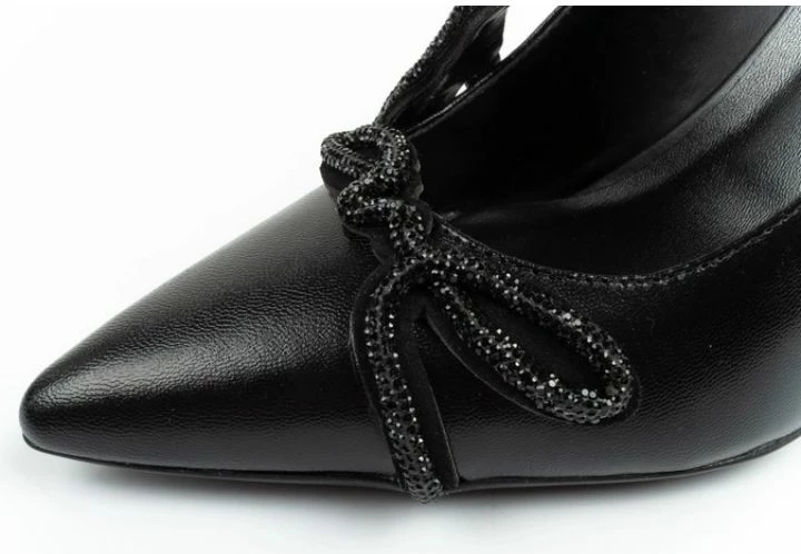 Visoke pete, črne Karl Lagerfeld ženske čevlje