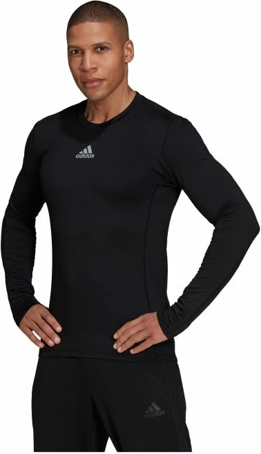 Toplo kompresijsko perilo adidas TechFit za moške, črno
