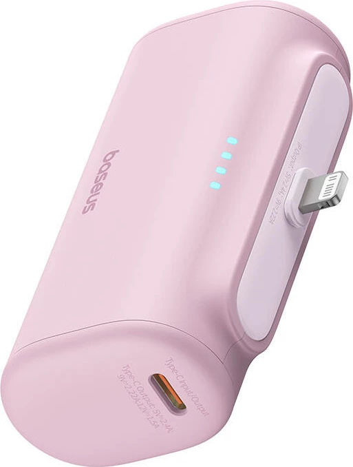 Powerbank 5000 mAh, 20W, roza — Baseus OS-Baseus Compact IP