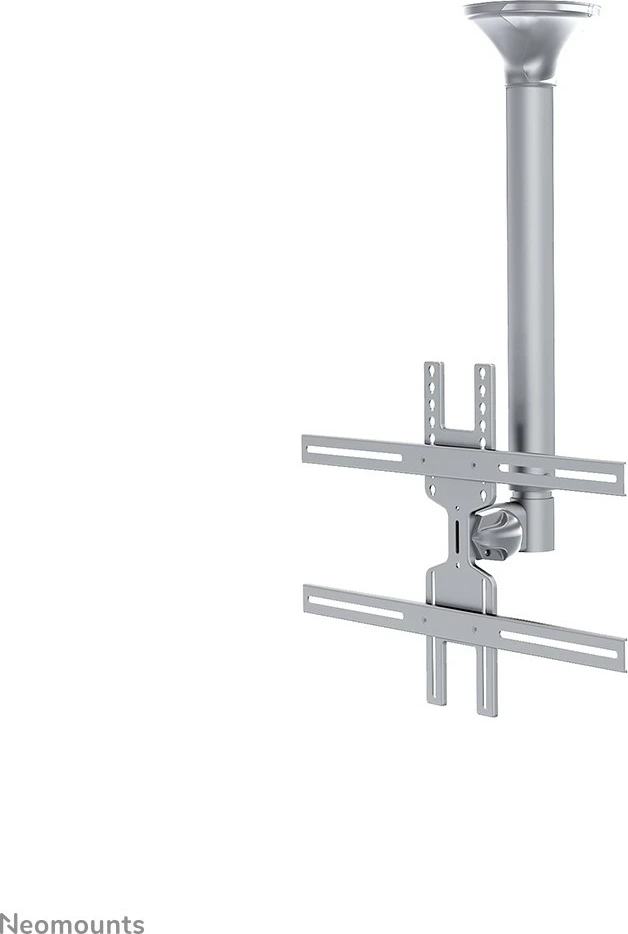 Stropni nosilec za TV, Neomounts FPMA-C400SILVER, do 60 in, nastavljiva višina, srebrn
