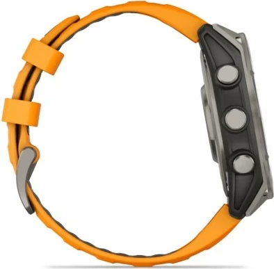 Pametna športna ura fenix 8, 47 mm, 32 GB, AMOLED, GPS, oranžen pašček - Garmin
