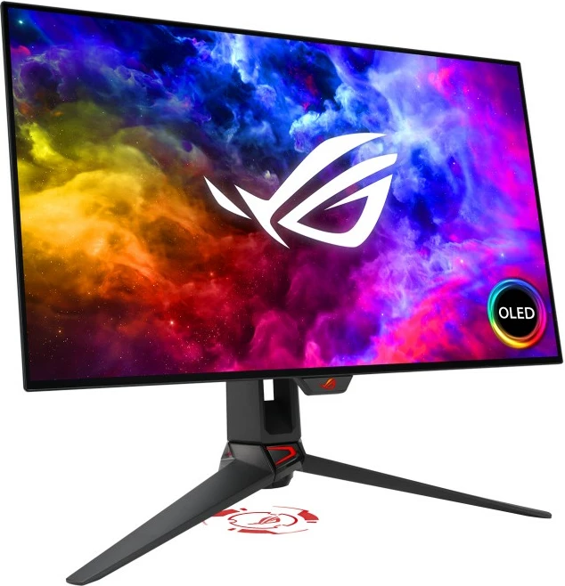 OLED monitor 26,5" WQHD za igre ASUS ROG Swift PG27AQDM, FreeSync Premium, črn