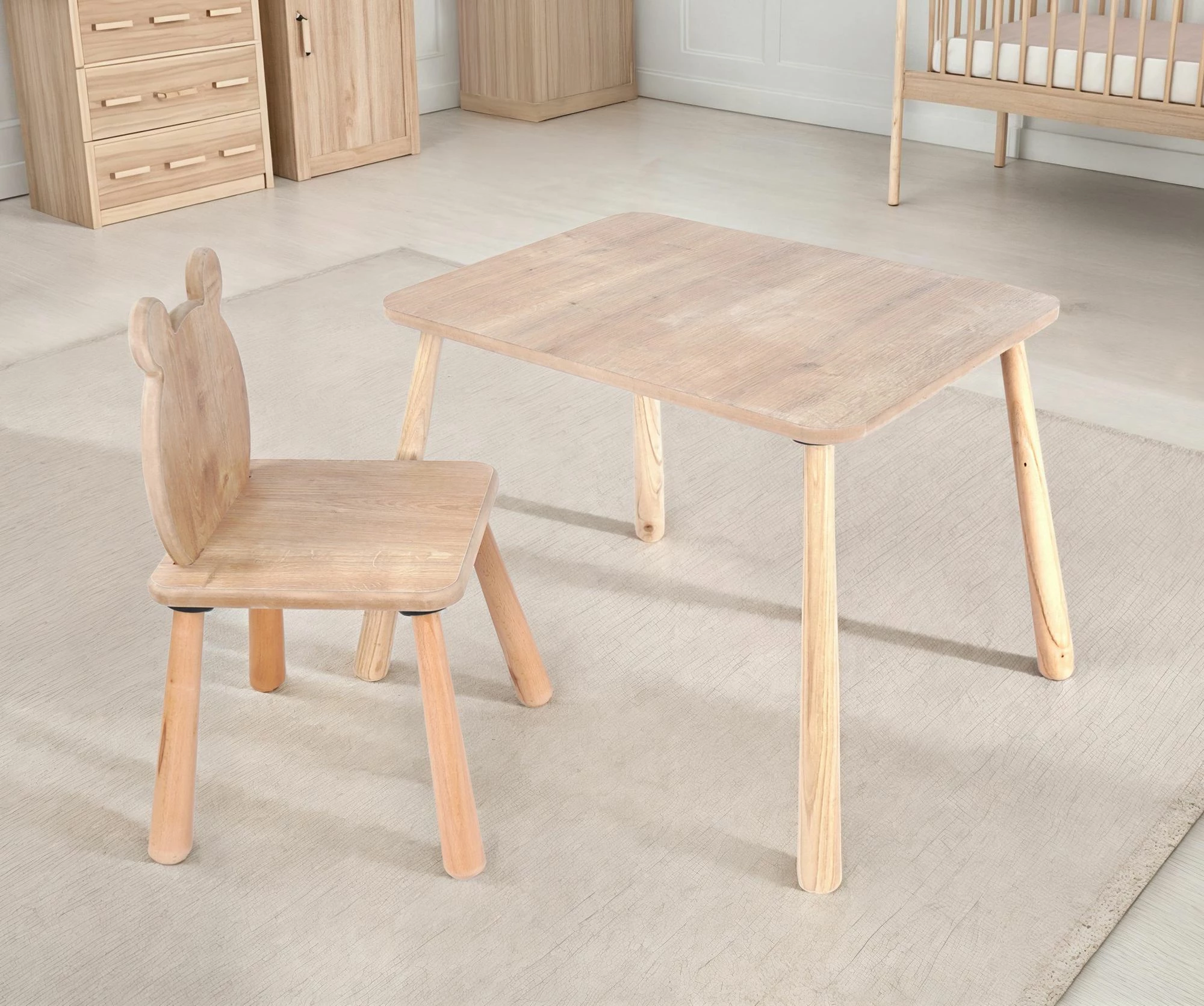 Otroški komplet mize, 11-delni, barva hrasta — Skye Decor BLTYZ-AKTV063
