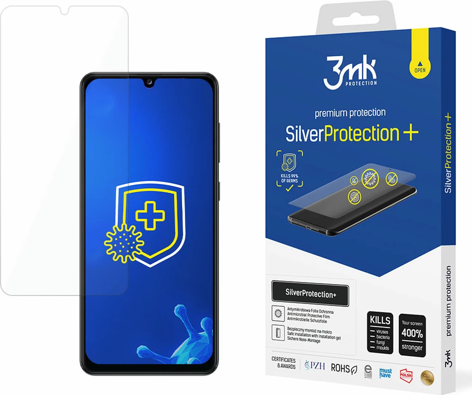 Zaščitna folija za zaslon 3mk SilverProtection+ za Samsung Galaxy A32, prozorna