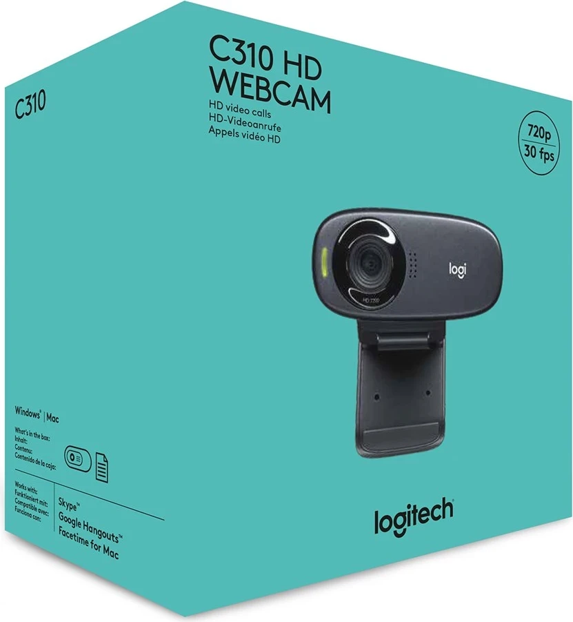 Spletna kamera Logitech C310, črna