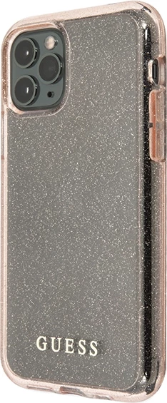 Zaščitni ovitek z bleščicami Guess GUHCN65PCGLPI za iPhone 11 Pro Max, roza