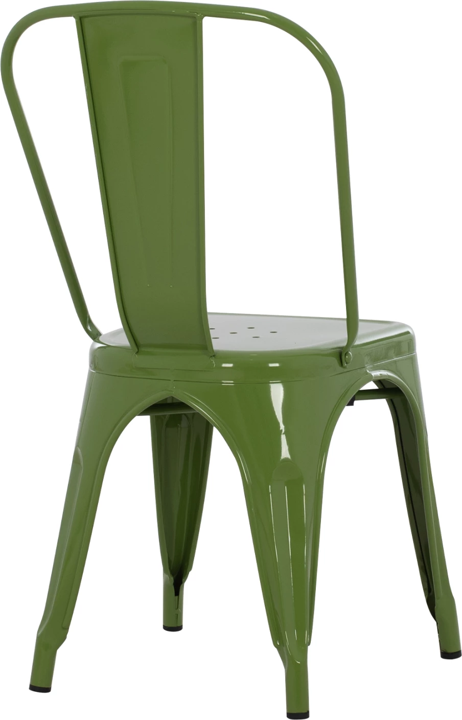 Jedilni stol MELITA FH8641.13 kovinski v svetlo olivno zeleni barvi 43x50x82H cm