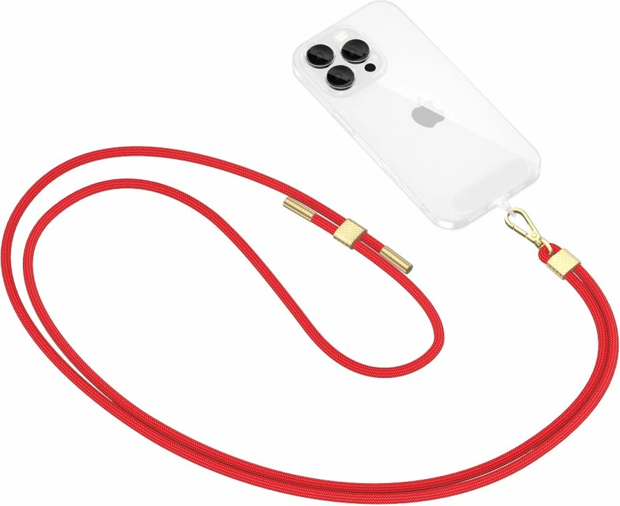 Crossbody trak za pametni telefon Tech‑Protect C2S Rope, rdeč