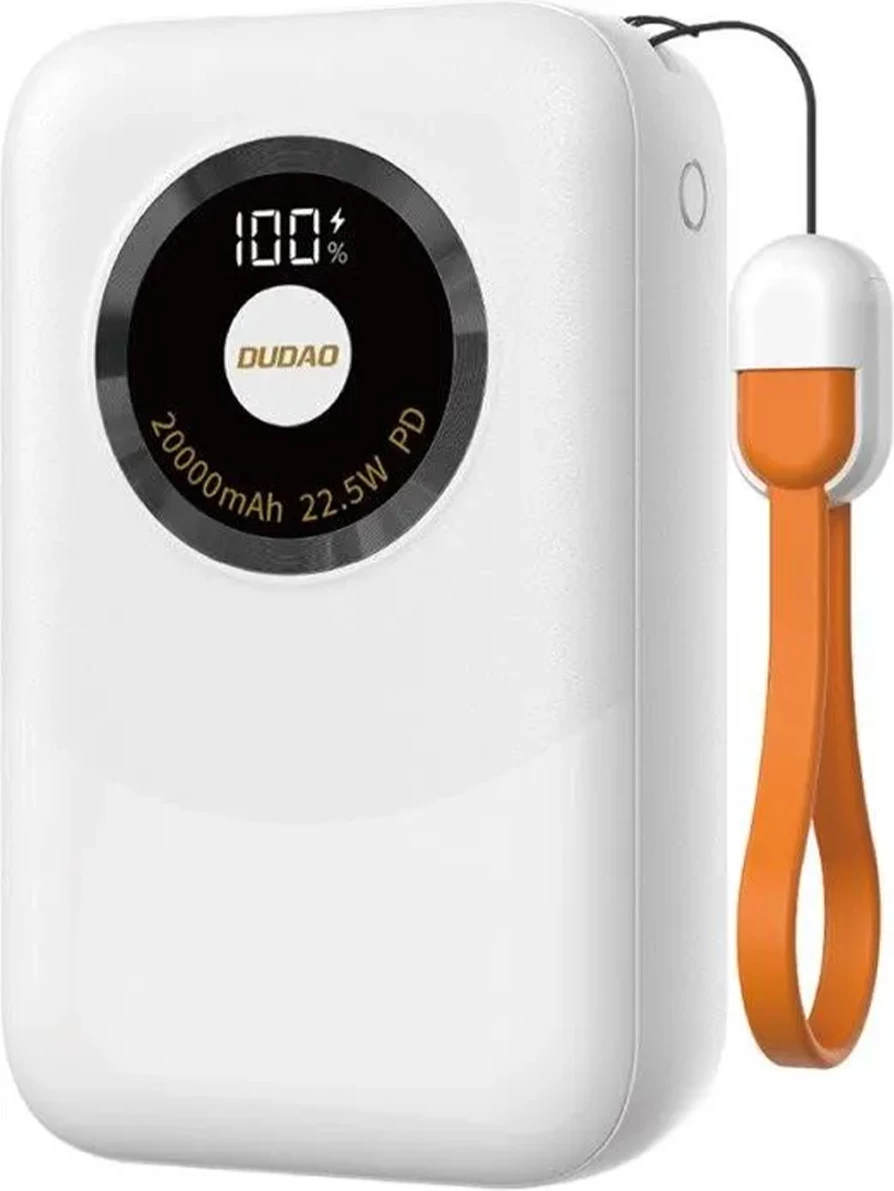 Prenosna baterija 10000 mAh, 22,5W, USB-A/USB-C Dudao K21 Mini, bež