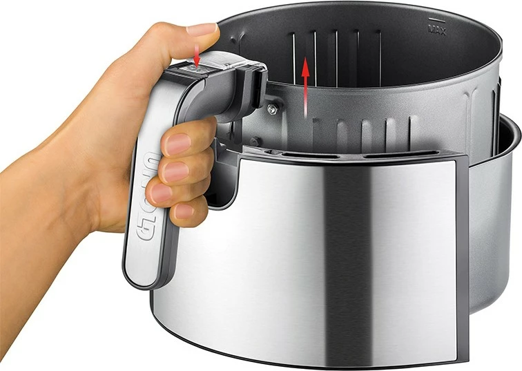 Friteza na vroči zrak, UNOLD 58655, 5 L, 1 kg, 80–200 °C, črna