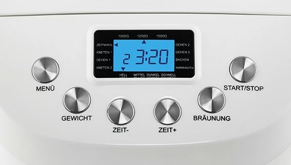 Pekač kruha UNOLD Backmeister Big, 1,5 kg, okno za pregled, tajmer, nastavljiva barva skorje, funkcija ohranjanja toplote, 850 W