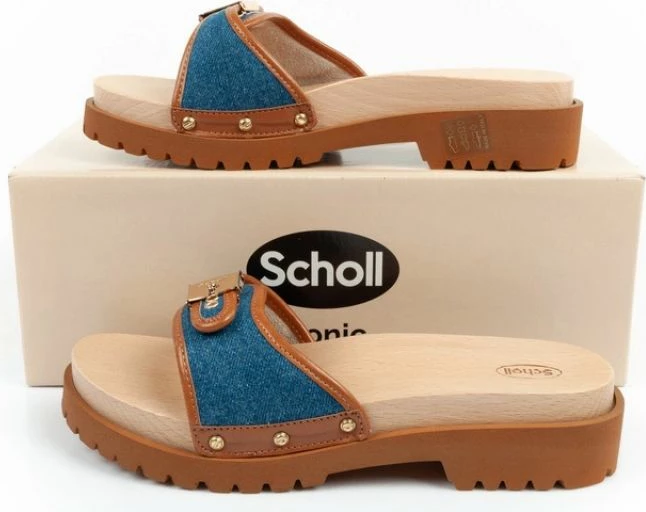 Kopalniške/ženske čevlje Scholl, rjavo in modro