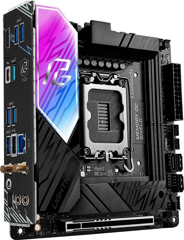 Plošča am3 ASRock B860I Lightning WiFi, Socket 1851, mini-ITX, bela