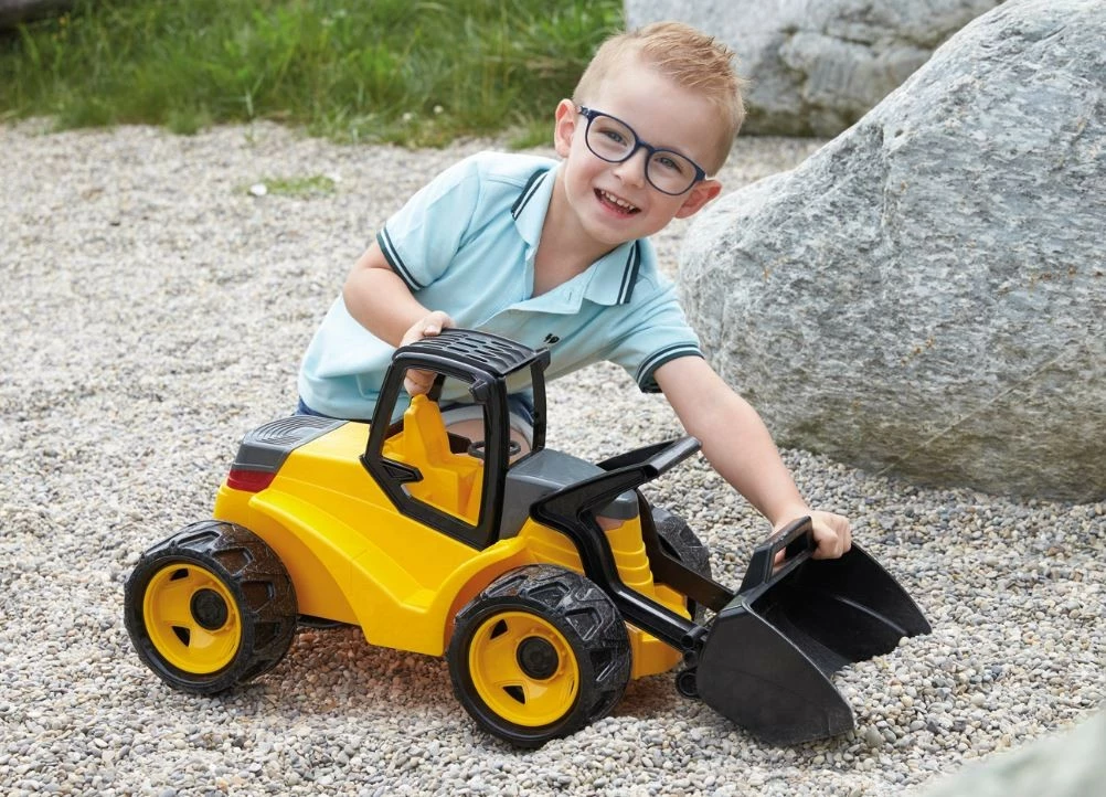 Igrača nakladalec, 67 cm, plastičen, rumena/črna/siva, v škatli Lena