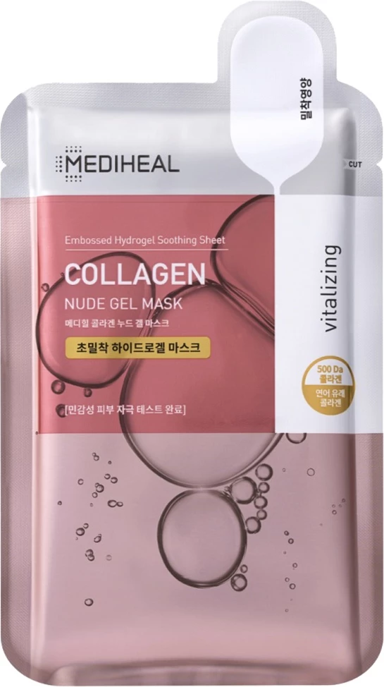 Obnavljajoča kolagenska gel maska za obraz Mediheal Collagen Nude Gel Mask, 30 g, za ženske