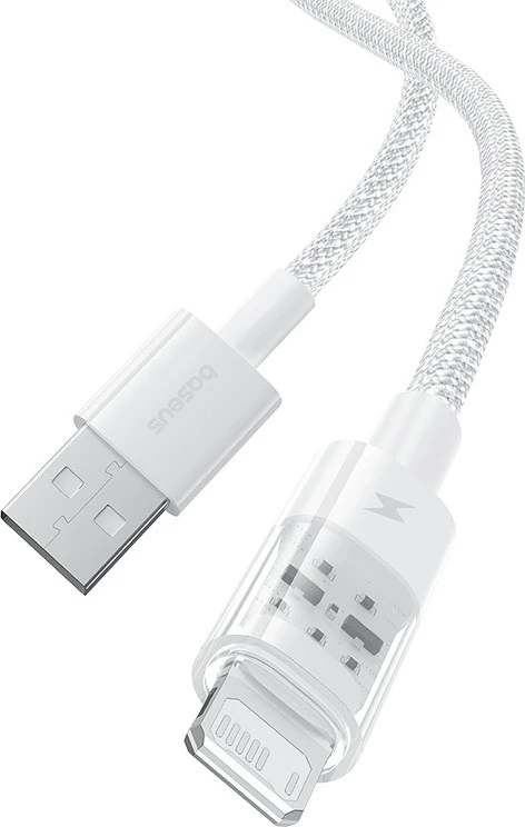 Hitri polnilni kabel Gem USB na IP Baseus, 2 m, bel