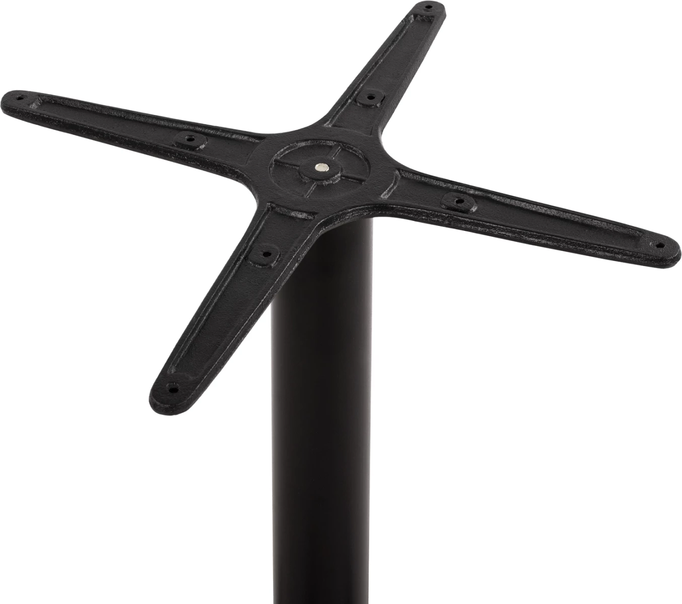 Aluminijasta osnova 4 noge 65x65x70 cm s križem 48x48 cm FH448.03 Črna