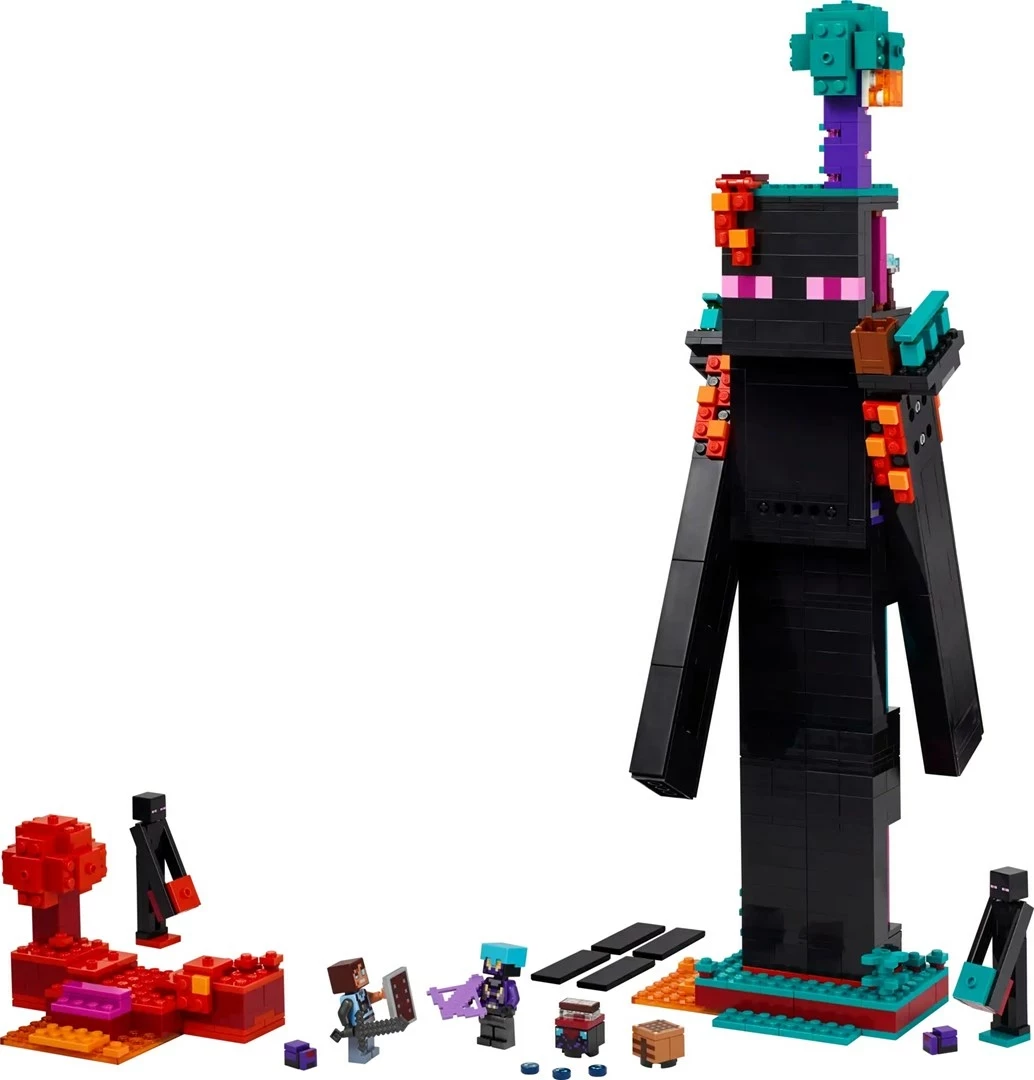 Kula Enderman LEGO Minecraft 21279, 2 minifigi, za otroke 9+