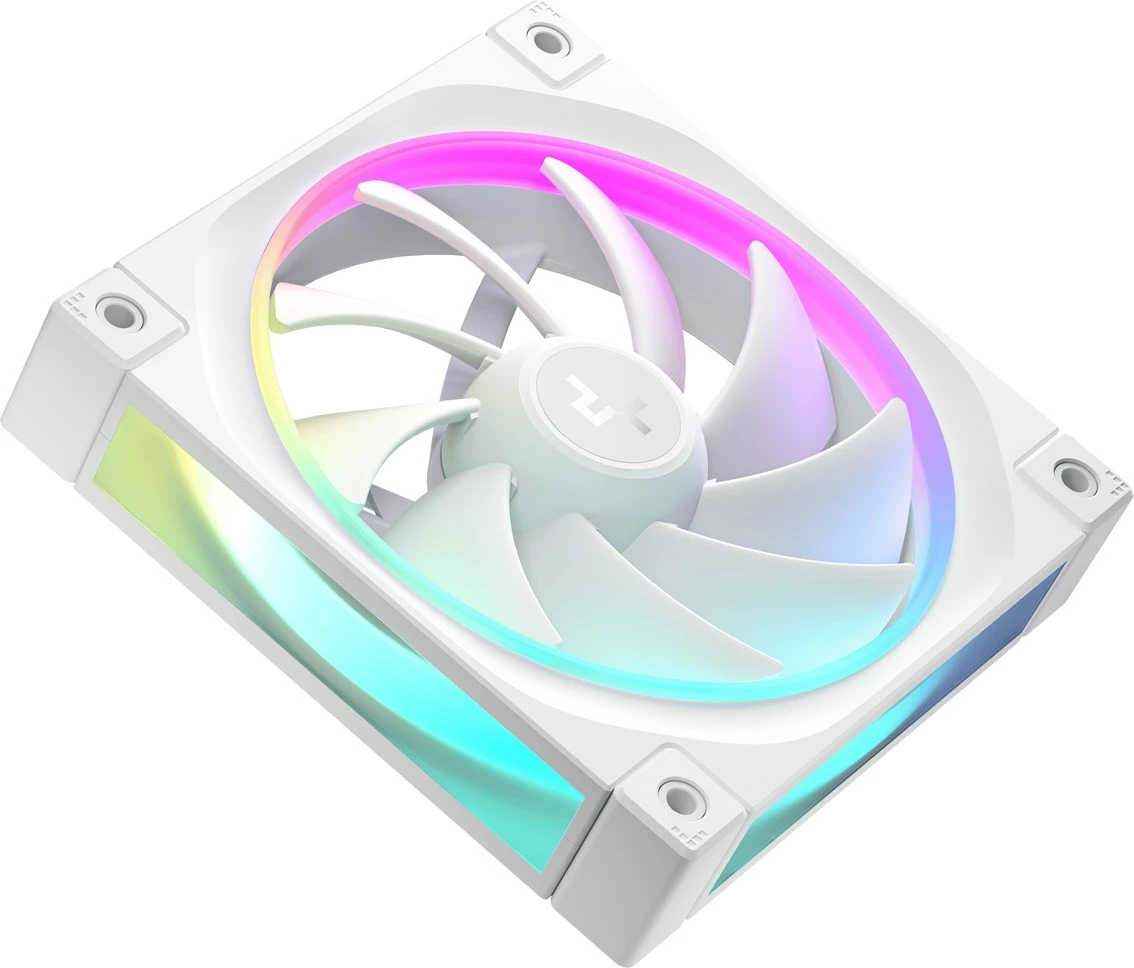 Ventilator za računalniško ohišje DeepCool FL12 WH, 12 cm, bel, 1 kos